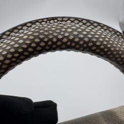 Pre Owned Louis Vuitton Blue Leather Mini Capucines Bag