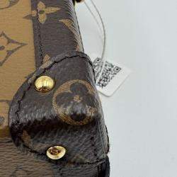 Pre Owned Louis Vuitton Brown Monogram Canvas Petite Malle Bag