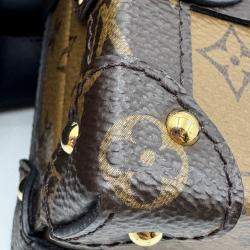 Pre Owned Louis Vuitton Brown Monogram Canvas Petite Malle Bag