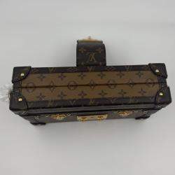 Pre Owned Louis Vuitton Brown Monogram Canvas Petite Malle Bag