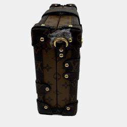 Pre Owned Louis Vuitton Brown Monogram Canvas Petite Malle Bag