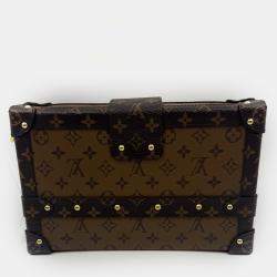 Pre Owned Louis Vuitton Brown Monogram Canvas Petite Malle Bag