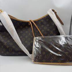 Pre Owned Louis Vuitton Carryall NM MM Bordeaux Monogram Bag