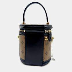 Pre Owned Louis Vuitton Brown/Black Monogram Reverse Cannes Handbag