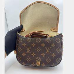 Pre Owned Louis Vuitton Saumur Bb Brown/Beige Monogram Size Bb