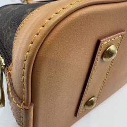 Pre Owned Louis Vuitton Alma Bb Shoulder Handbag Monogram Canvas