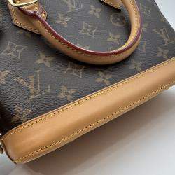 Pre Owned Louis Vuitton Alma Bb Shoulder Handbag Monogram Canvas