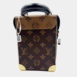 Pre Owned Louis Vuitton Brown Monogram Reverse Camera Box
