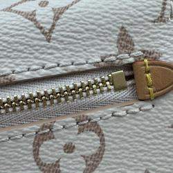 Pre Owned Louis Vuitton Looping beige with black leather
