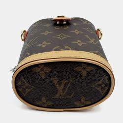 Pre Owned Louis Vuitton Fold Me Pouch Shoulder Bag Monogram Canvas Leather