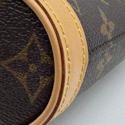 Pre Owned Louis Vuitton Fold Me Pouch Shoulder Bag Monogram Canvas Leather