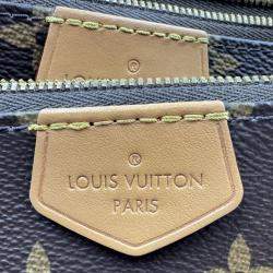 Pre Owned Louis Vuitton Multi Pochette Accessoires Monogram Rose Claire Coated Canvas Leather Bag