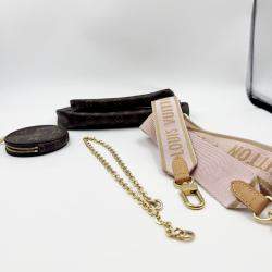 Pre Owned Louis Vuitton Multi Pochette Accessoires Monogram Rose Claire Coated Canvas Leather Bag
