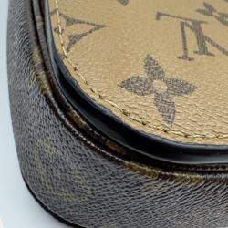 Pre Owned Louis Vuitton Pochette Metis MM Brown Monogram Reverse Crossbody Bag