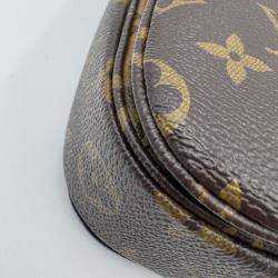 Pre Owned Louis Vuitton Pochette Metis MM Brown Monogram Reverse Crossbody Bag