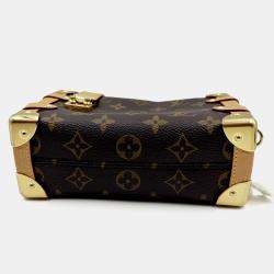 Pre Owned Louis Vuitton Side Trunk Brown Monogram mini