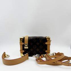 Pre Owned Louis Vuitton Side Trunk Brown Monogram mini