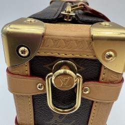 Pre Owned Louis Vuitton Side Trunk Brown Monogram mini