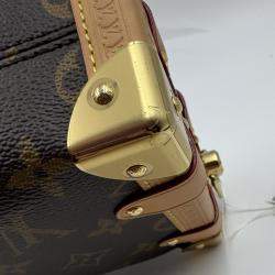 Pre Owned Louis Vuitton Side Trunk Brown Monogram mini