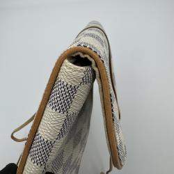 Pre Owned حقيبة لويس فيتون قماش مونوغرام أبيض للمجوهرات