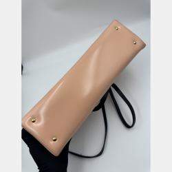 Pre Owned Louis Vuittong LV studded Brown patent leather bag