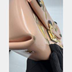Pre Owned Louis Vuittong LV studded Brown patent leather bag