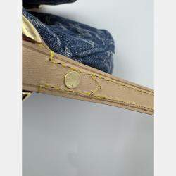 Pre Owned Louis Vuitton LV x MURAKAMI cherry print denim sunset hobo bag