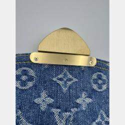 Pre Owned Louis Vuitton LV x MURAKAMI cherry print denim sunset hobo bag