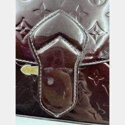 Pre Owned Louis Vuitton Amarante Monogram Vernis Leather Bellflower GM Bag