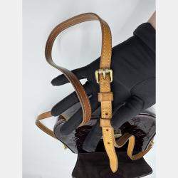 Pre Owned Louis Vuitton Amarante Monogram Vernis Leather Bellflower GM Bag