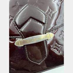 Pre Owned Louis Vuitton Amarante Monogram Vernis Leather Bellflower GM Bag