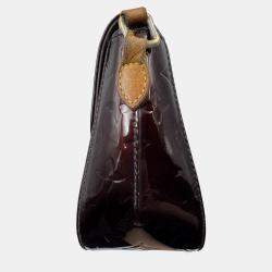 Pre Owned Louis Vuitton Amarante Monogram Vernis Leather Bellflower GM Bag