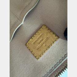 Pre Owned Louis Vuitton LV Alma PM top handle yellow patent leather