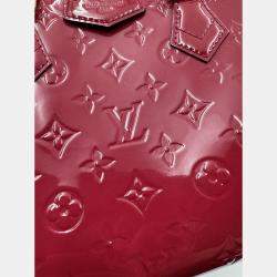 Pre Owned Louis Vuitton LV monogram motana peach red boston top handle