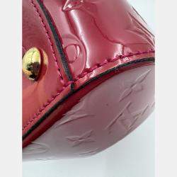 Pre Owned Louis Vuitton LV monogram motana peach red boston top handle