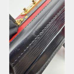 Pre Owned Louis Vuitton red Leather Petite Malle