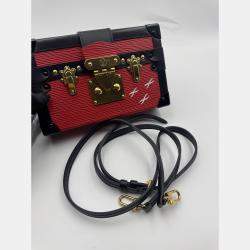 Pre Owned Louis Vuitton red Leather Petite Malle