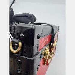 Pre Owned Louis Vuitton red Leather Petite Malle