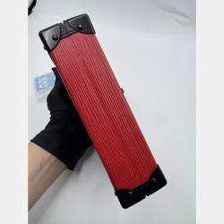 Pre Owned Louis Vuitton red Leather Petite Malle