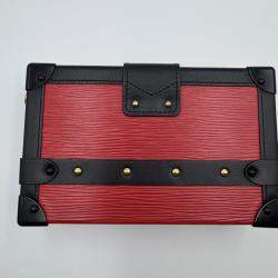 Pre Owned Louis Vuitton red Leather Petite Malle