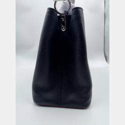 Pre Owned Louis Vuitton Black Taurillon Leather Capucines MM Bag