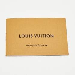 Pre Owned Louis Vuitton Black Monogram Empreinte Leather Josephine Wallet