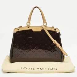 Pre Owned Louis Vuitton Amarante Monogram Vernis Brea MM Bag