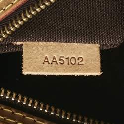 Pre Owned Louis Vuitton Amarante Monogram Vernis Brea MM Bag