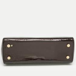 Pre Owned Louis Vuitton Amarante Monogram Vernis Brea MM Bag