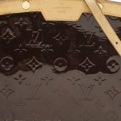 Pre Owned Louis Vuitton Amarante Monogram Vernis Brea MM Bag