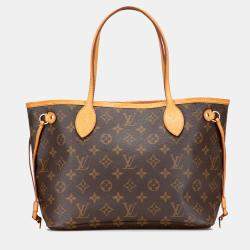 Pre Owned Louis Vuitton Brown Monogram Neverfull PM