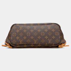 Pre Owned Louis Vuitton Brown Monogram Neverfull PM