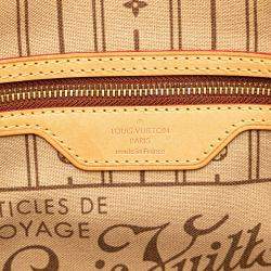 Pre Owned Louis Vuitton Brown Monogram Neverfull PM