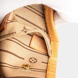 Pre Owned Louis Vuitton Brown Monogram Neverfull PM